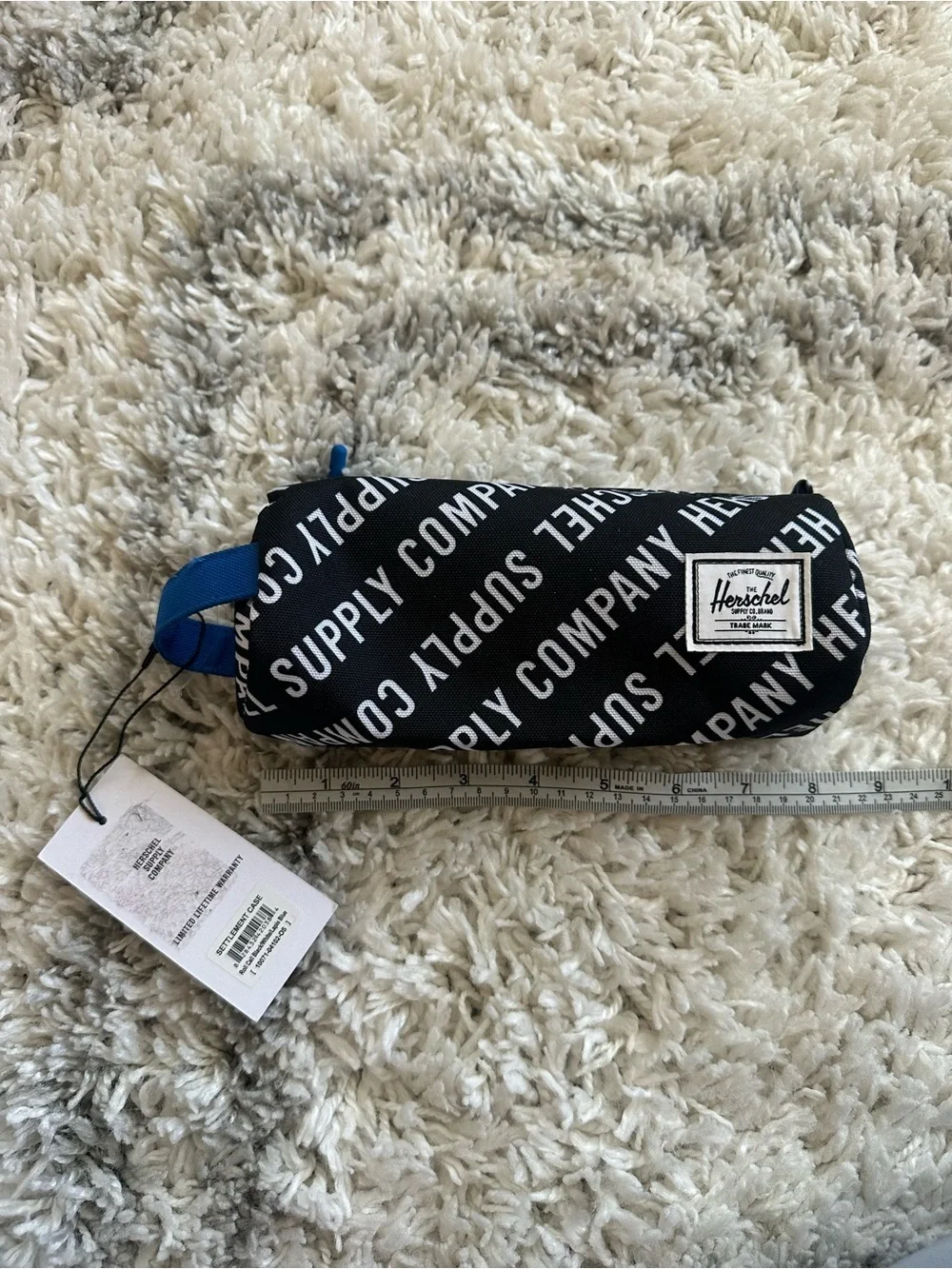 Herschel Herschel Supply Settlement Case Roll Call Black, White & Lapis Blue